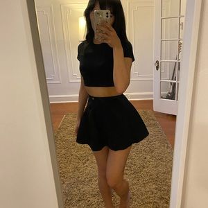 American Apparel denim black skirt